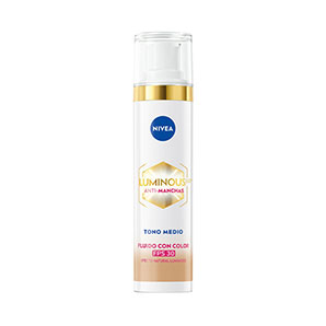 Crema facial hidratante Nivea Luminous FPS 30 tono medio 40 ml