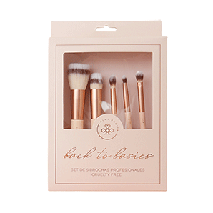 Kit de 5 Brochas de maquillaje Alma Bonita #219, #144, #143, #214, #218