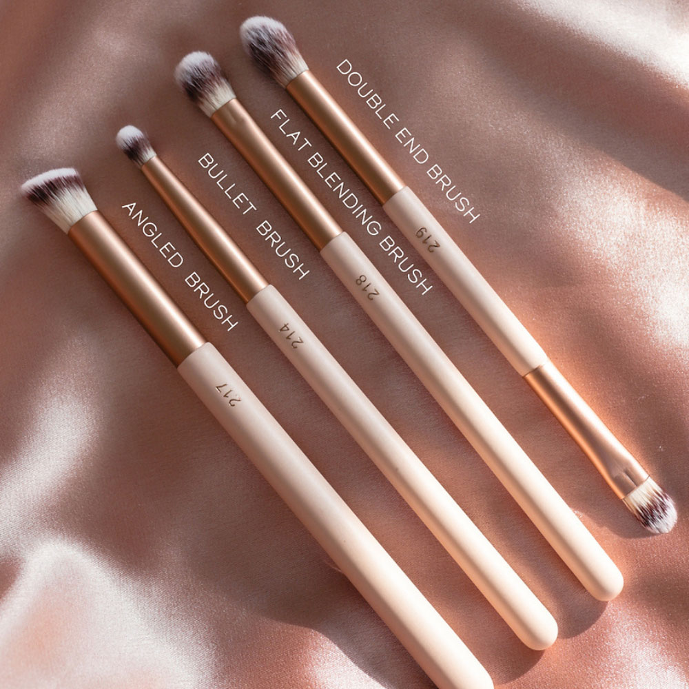 Set de 4 Brochas para ojos Alma Bonita para aplicar, difuminar y definir