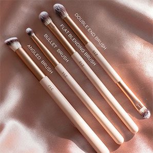Set de 4 Brochas para ojos Alma Bonita para aplicar, difuminar y definir