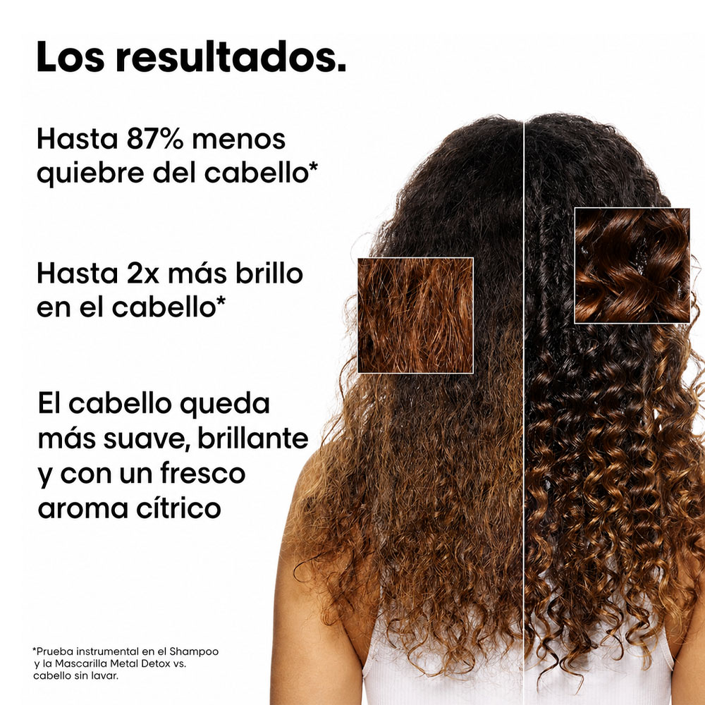 Tratamiento Capilar L'Oréal Professionnel Metal Detox Mini Duo Kit para cabello teñido o decolorado
