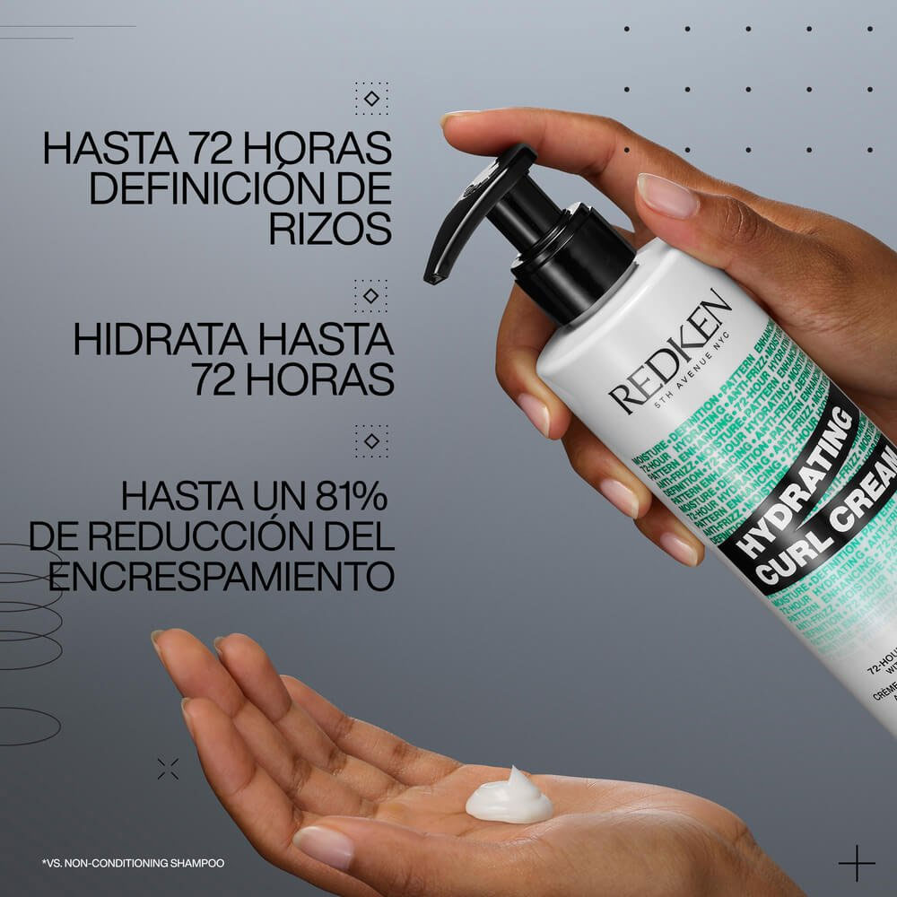 Crema Hidratante Redken Hydrating Curl Cream para rizos 250 ml