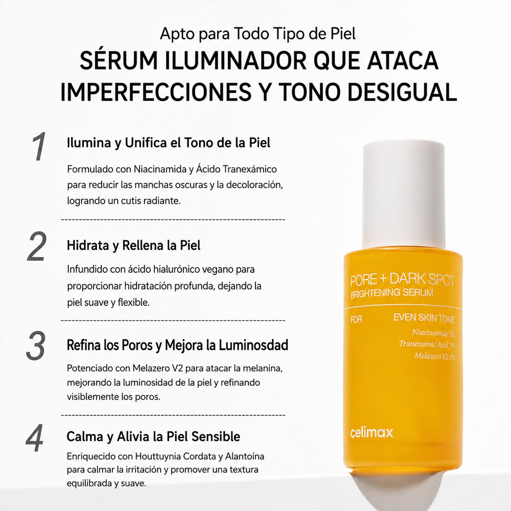 Sérum Facial Celimax Pore + Dark Spot Brightening 30 ml