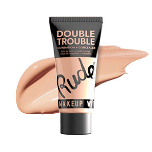 Base Líquida 2 en 1 Rude Double Trouble Foundation + Concealer 08 Linen