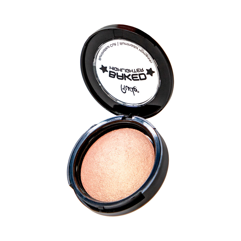 Iluminador compacto Rude Baked Highlighter Shimmer 912 Champagne Spark