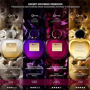 Parfume Banderas Her Secret Absolu Mujer 80 ml + Desodorante 150 ml - Set para mujer