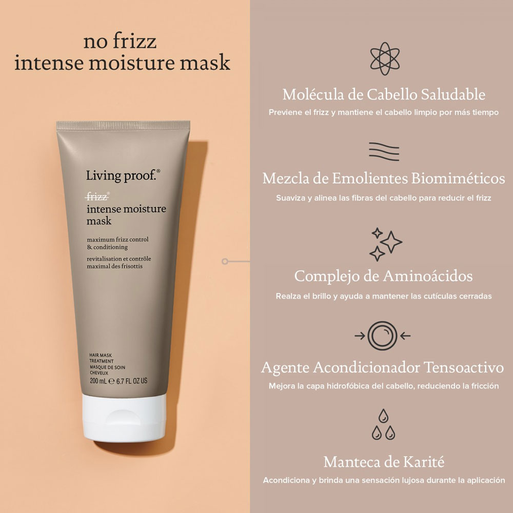 Mascarilla capilar Living Proof No Frizz Intense Moisture 198 ml