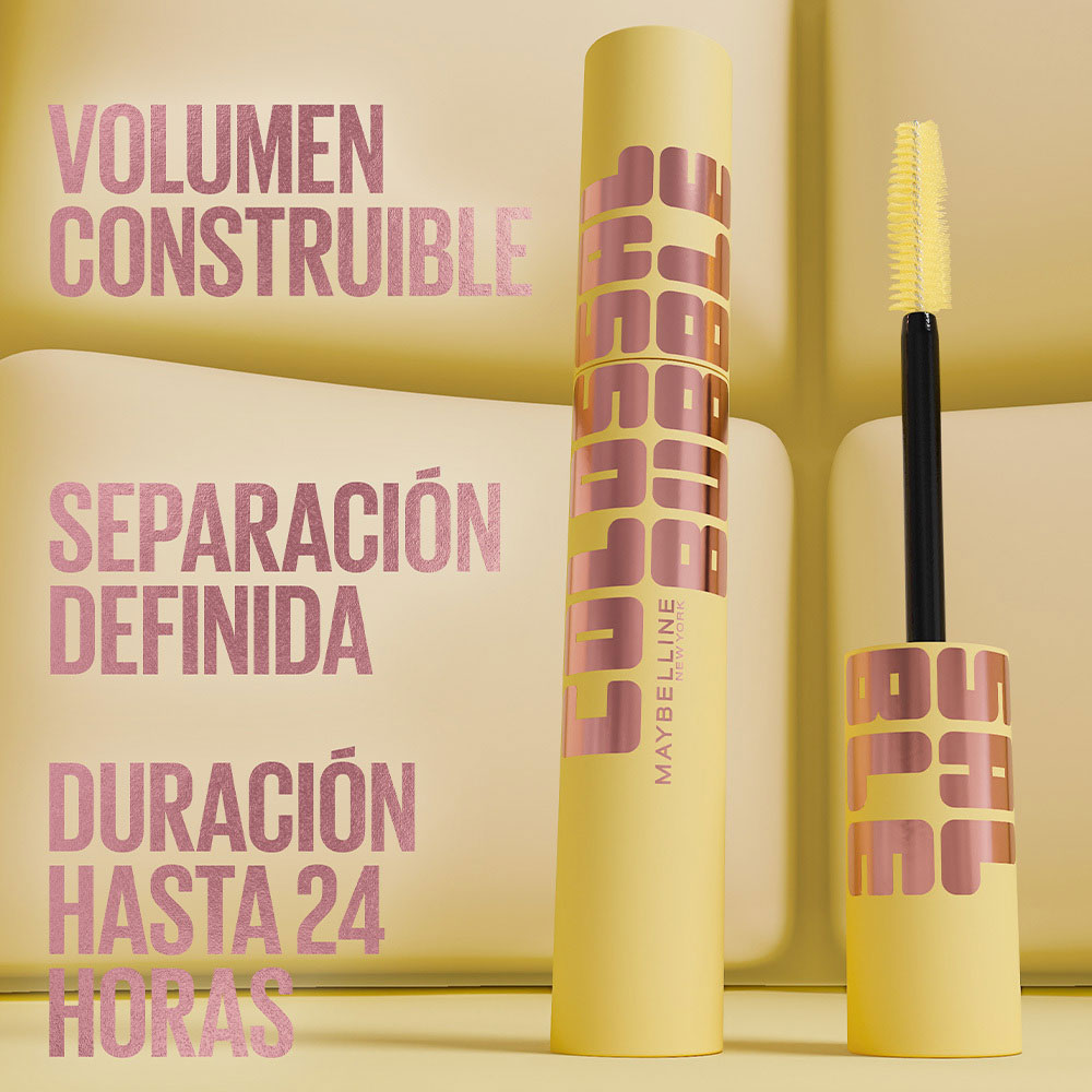Máscara de pestañas Maybelline Colossal Bubble Waterproof Volumizing Very Black