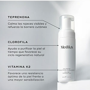 Limpiador Facial Medik8 Calmwise Soothing Cleanser para piel sensible y con rosácea 150 ml