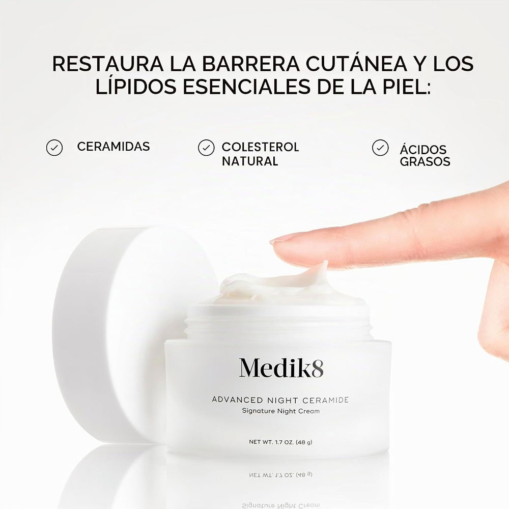 Crema Facial Medik8 Advanced Night Restore con Ceramidas 50 ml