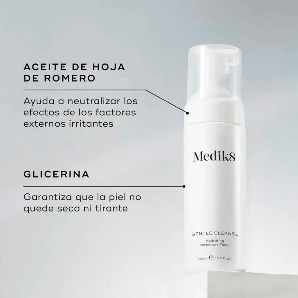 Limpiador Hidratante Medik8 Gentle Cleanse para piel sensible y seca 150 ml