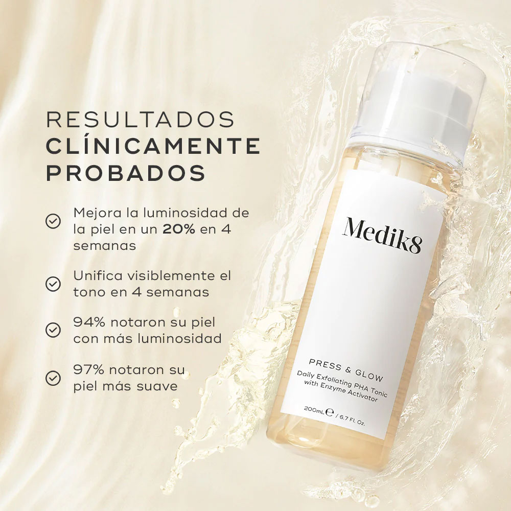 Tónico Exfoliante Medik8 Press & Glow 200 ml