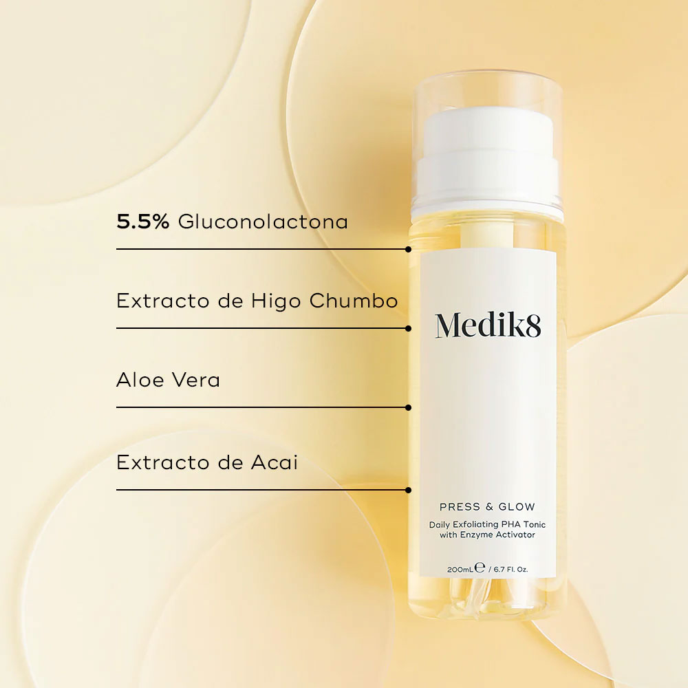 Tónico Exfoliante Medik8 Press & Glow 200 ml