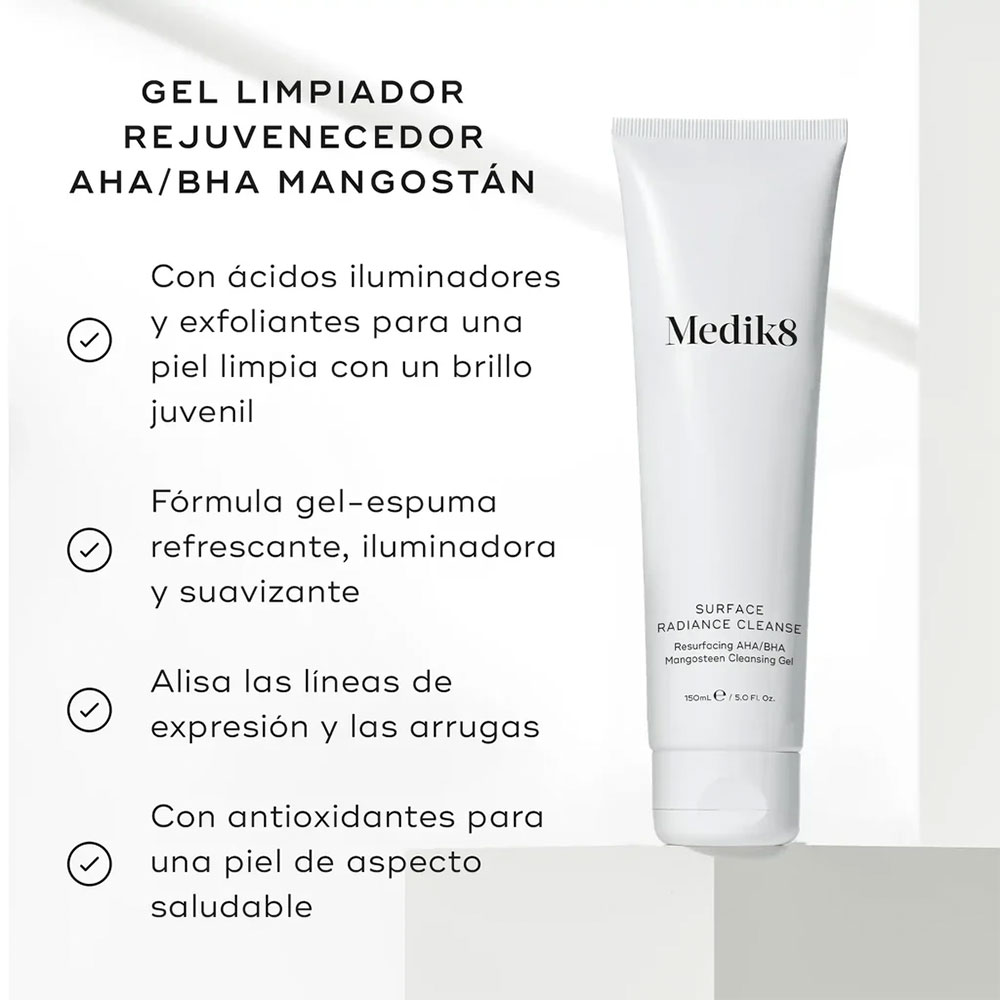 Gel limpiador Medik8 Surface Radiance Cleanse 150 ml