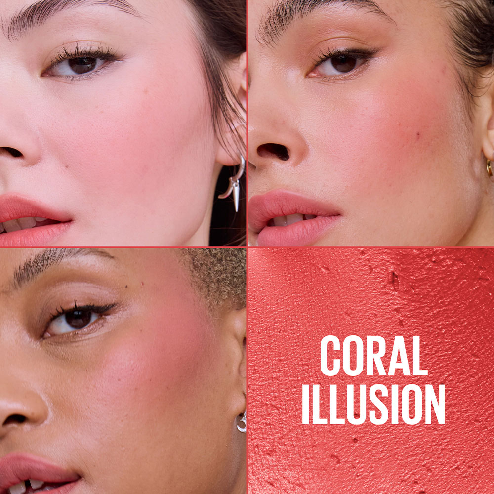 Rubor Maybelline Cloudtopia Mousse para Mejillas y Labios Coral Illusion