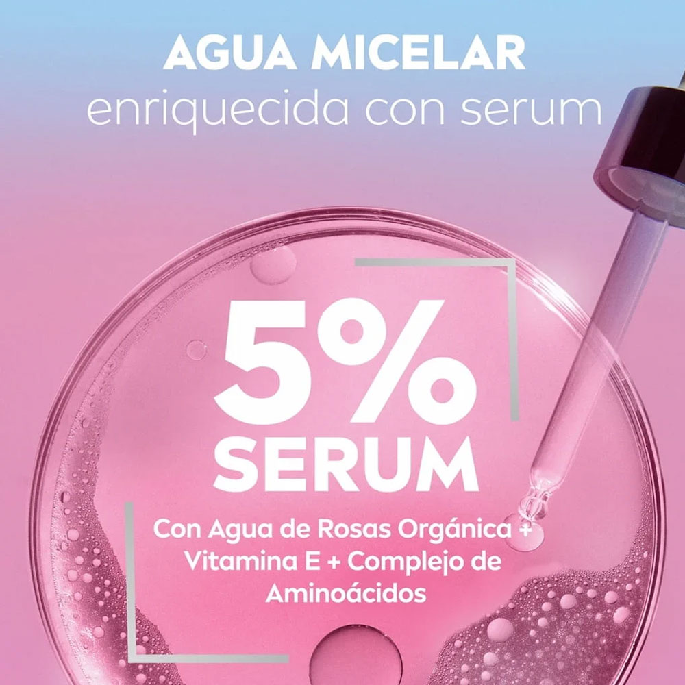 Agua Micelar Nivea Rose Care + 5% Sérum 400 ml