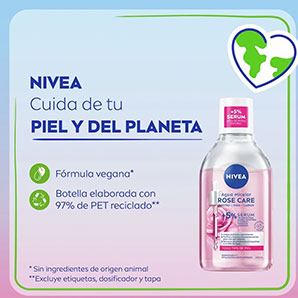 Agua Micelar Nivea Rose Care + 5% Sérum 400 ml