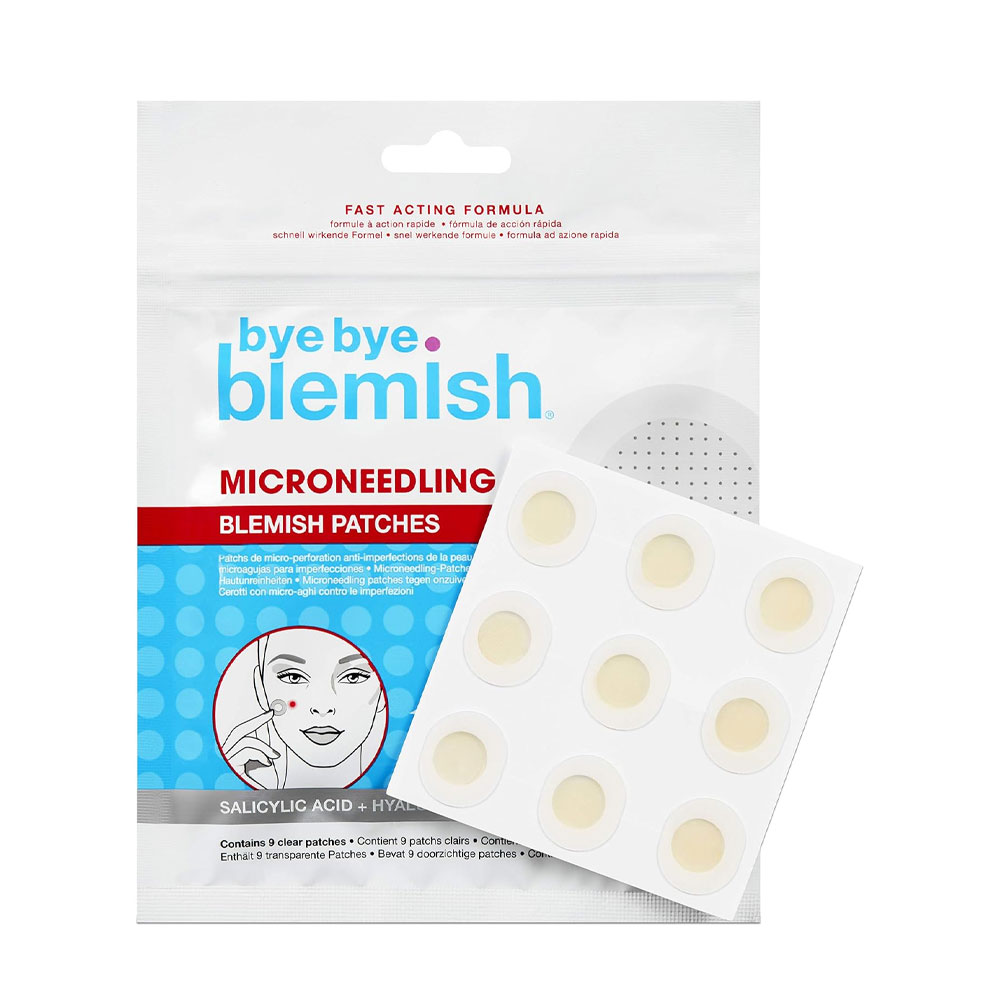 Parche Microneedling para acné Bye Bye Blemish Microneedling Patches 9 unidades