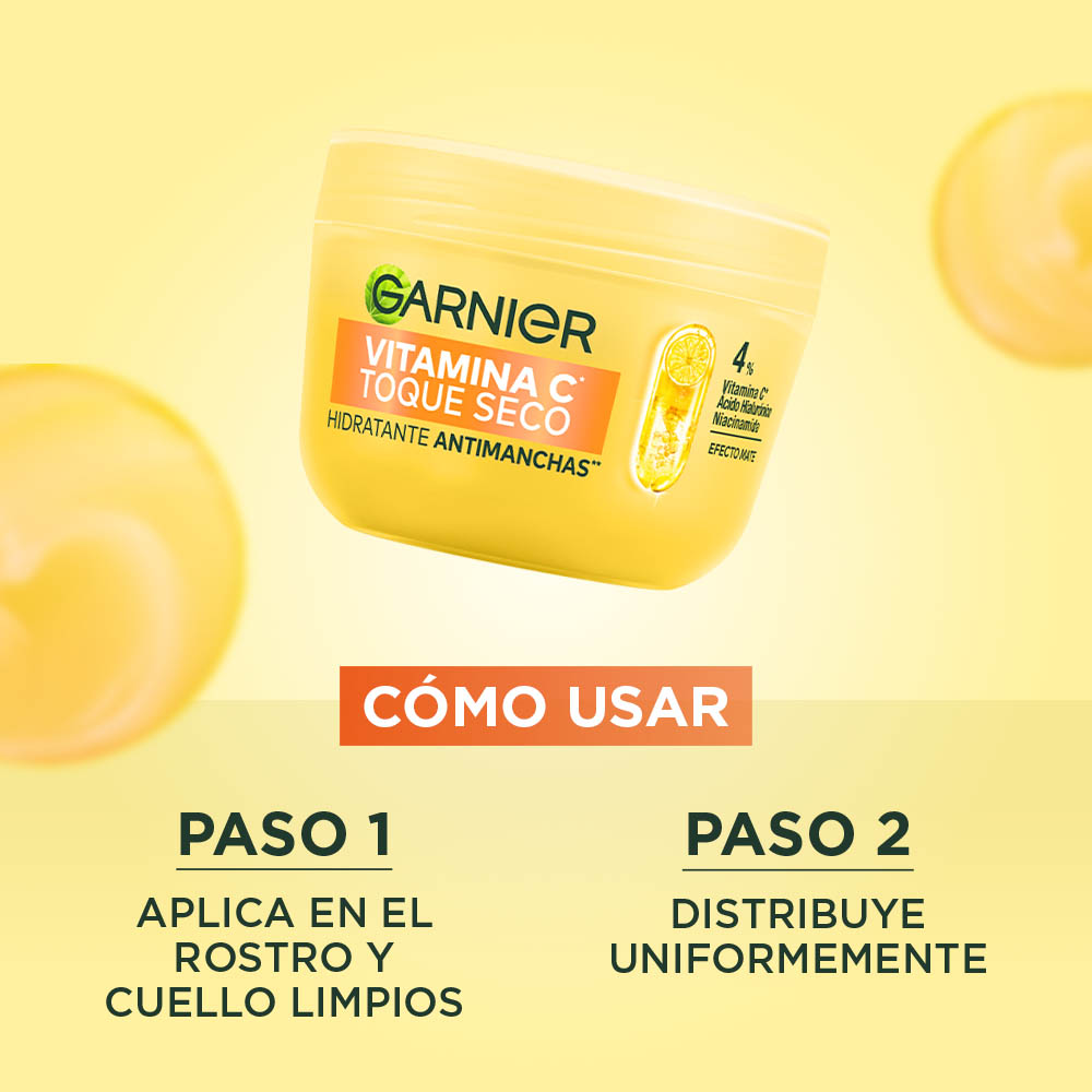 Crema Hidratante Garnier Toque Seco con Vitamina C