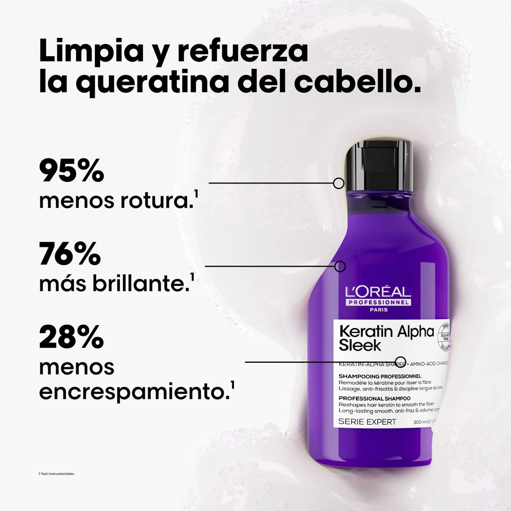 Shampoo Keratin Alpha Sleek Control Frizz 300ml