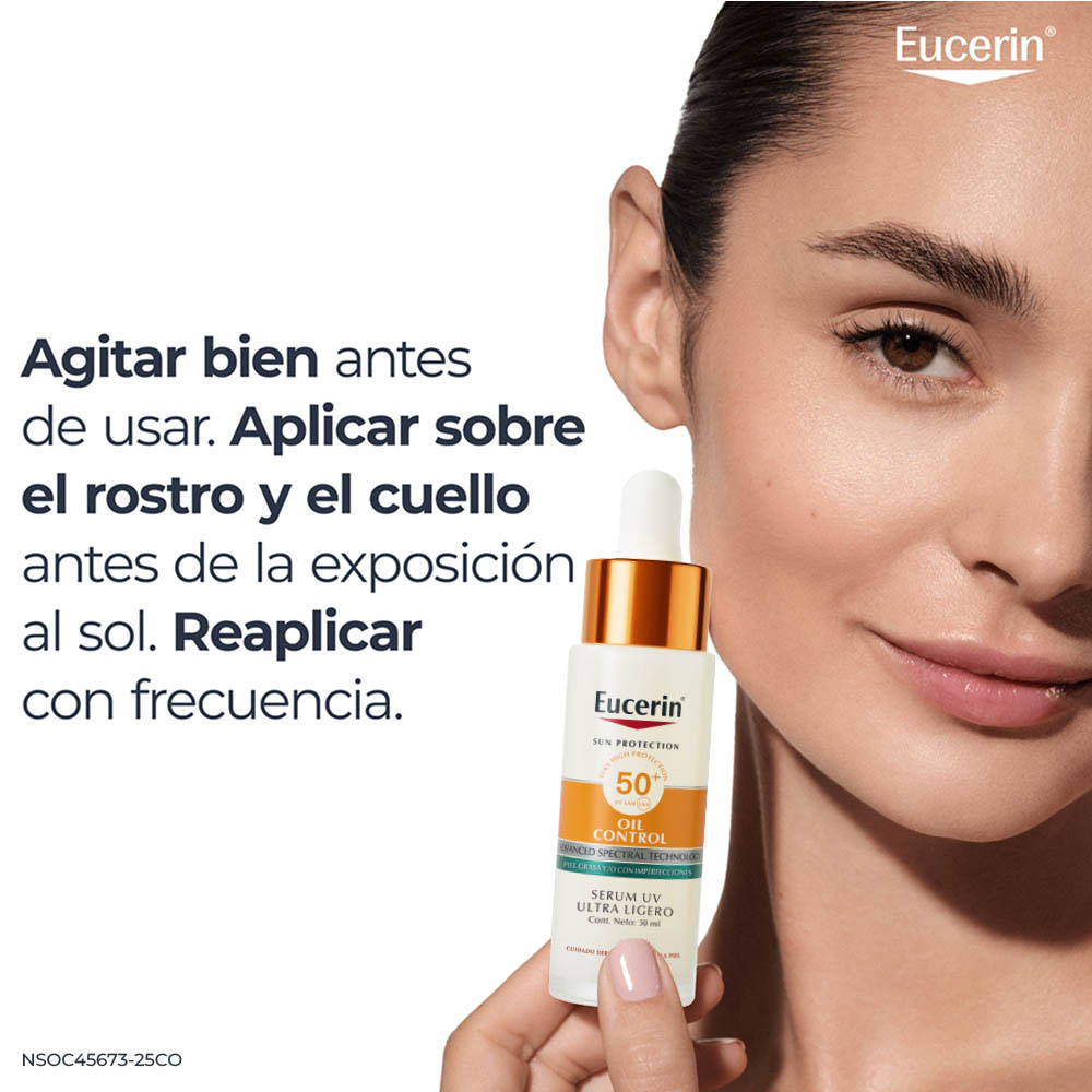 Protector Solar Eucerin Oil Control Serum UV FPS 50+