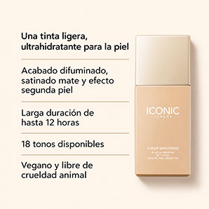 Base Líquida ICONIC London Super Smoother Blurring Skin Tint Warm Light