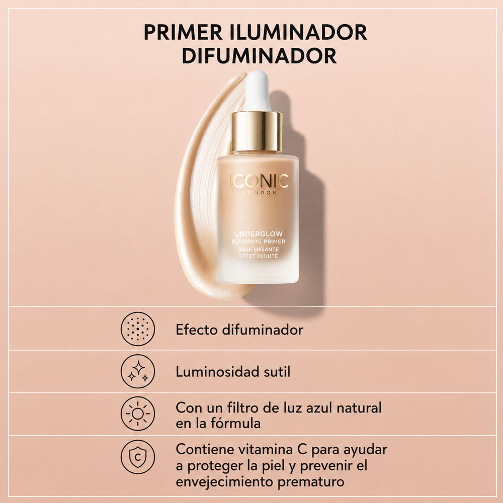 Primer facial ICONIC London Underglow Blurring Primer