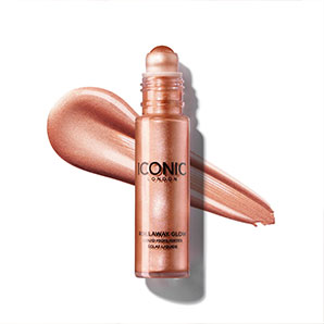 Iluminador líquido ICONIC London Rollaway Glow Rose Potion