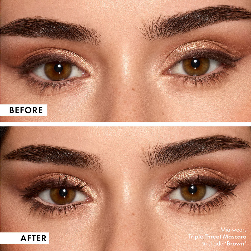 Máscara de pestañas ICONIC London Triple Threat Mascara Brown