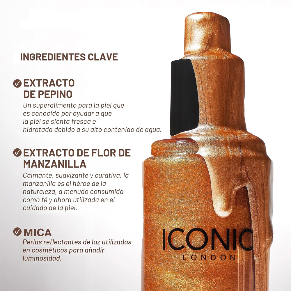 Bruma fijadora ICONIC London Prep Set Glow Hydrating Mist Glow