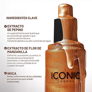 Bruma fijadora ICONIC London Prep Set Glow Hydrating Mist Glow