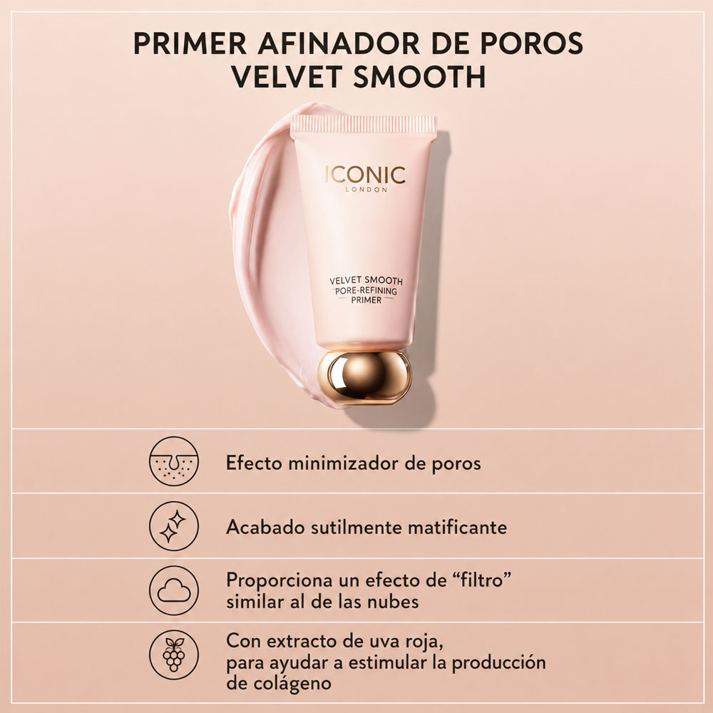 Primer facial ICONIC London Velvet Smooth Pore Refining Primer