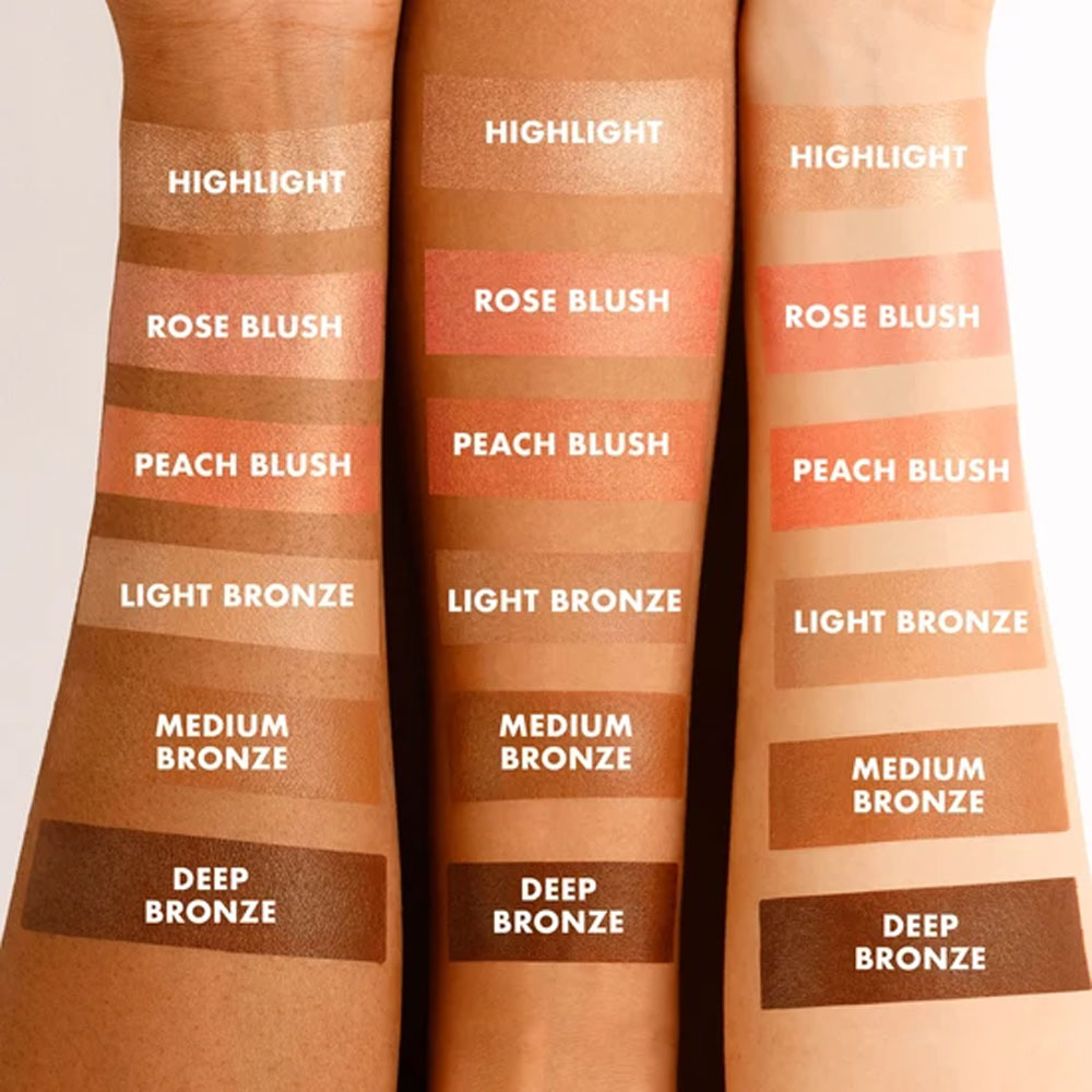 Paleta facial ICONIC London Multi-Use Cream Blush Bronze and Highlight