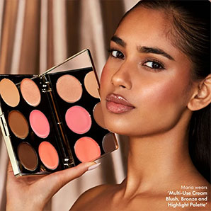 Paleta facial ICONIC London Multi-Use Cream Blush Bronze and Highlight