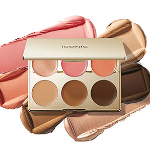 Paleta facial ICONIC London Multi-Use Cream Blush Bronze and Highlight