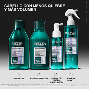 Shampoo Redken Acidic Grow Full System para Volumen y Cuerpo 300 ml