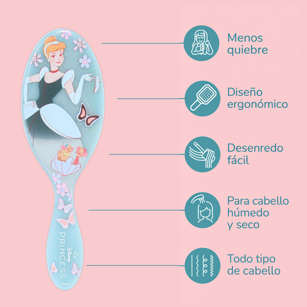 Cepillo Desenredante Wet Brush Original Dreamy Princess Cenicienta