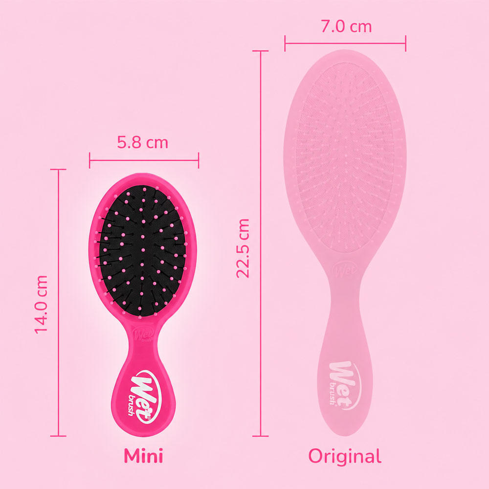 Mini Cepillo Desenredante Wet Brush Rosado