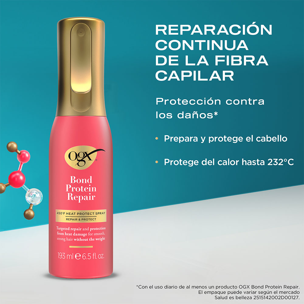 Protector Térmico OGX Bond Protein Repair 450F Heat Protect Spray 193 ml