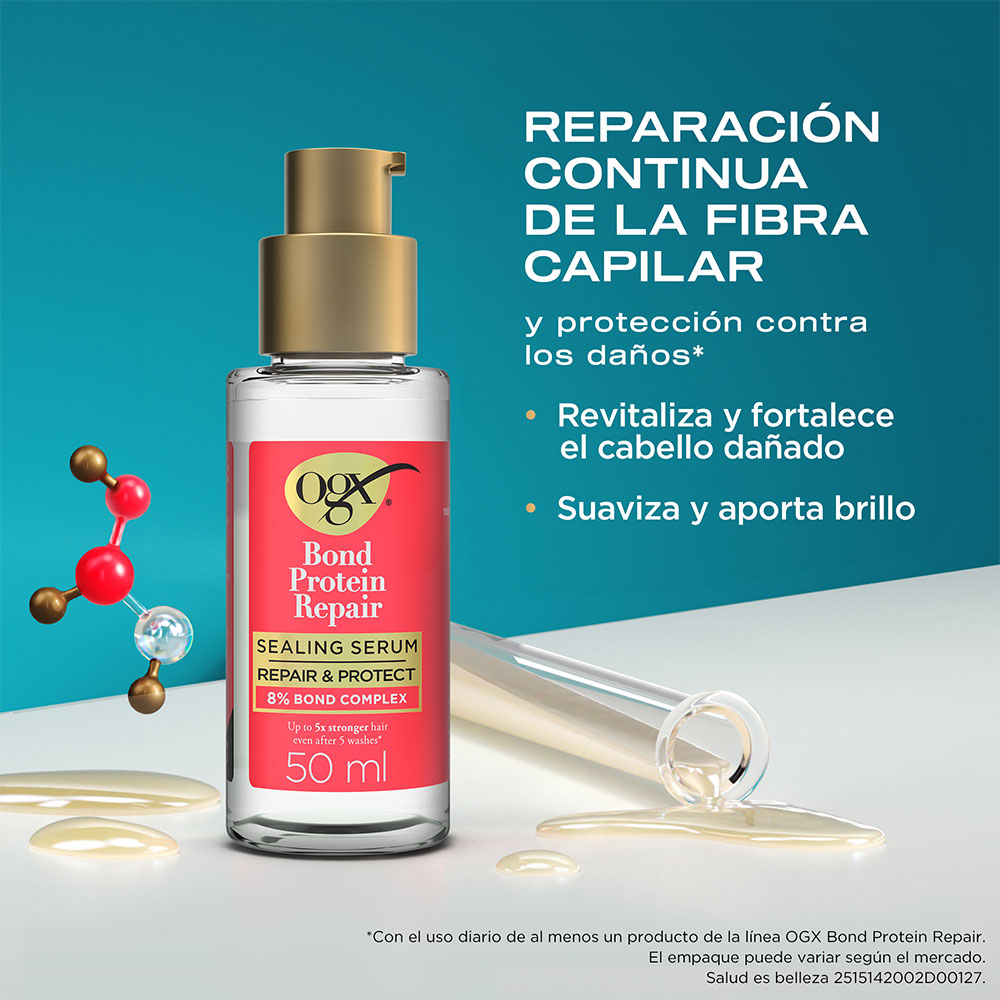 Sérum Sellador OGX Bond Protein Repair reparación y protección 50 ml