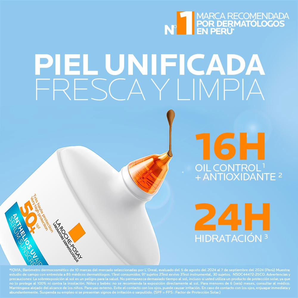 Sérum Facial La Roche-Posay Anthelios UVAir Serum Sunscreen Tono Deep
