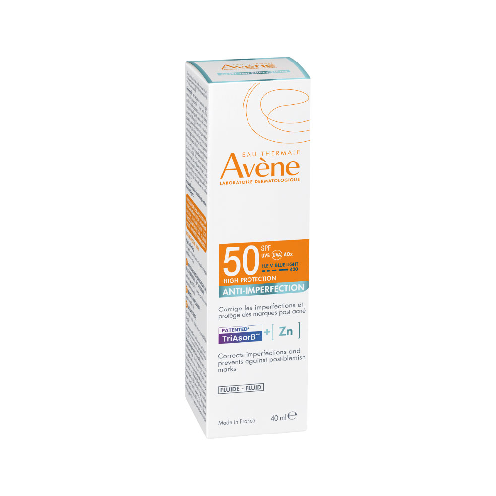 Protector solar Avène Fluido Anti-Imperfecciones SPF 50 40 ml