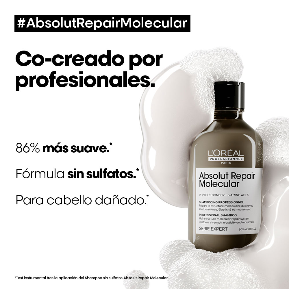 Shampoo L'Oréal Professionnel Absolut Repair Molecular Sin Sulfatos 500ml