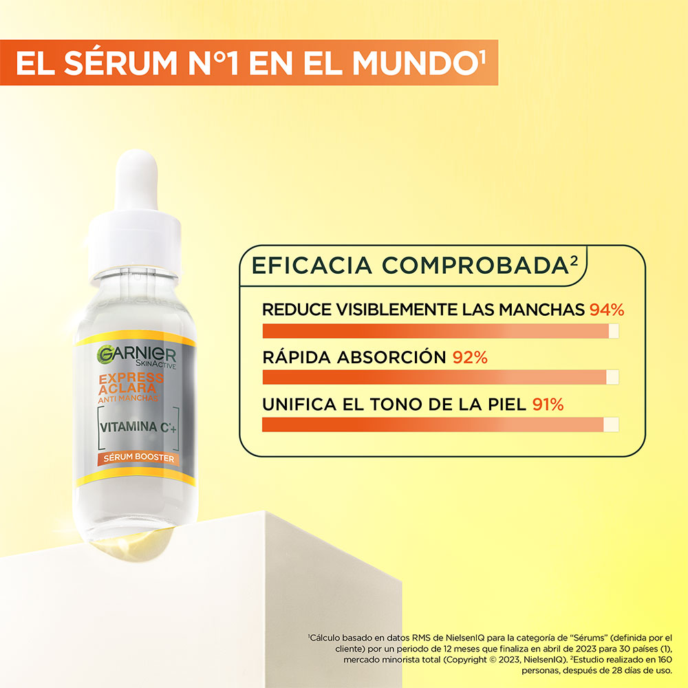 Pack Garnier sérum booster anti manchas + sérum noche + Super UV