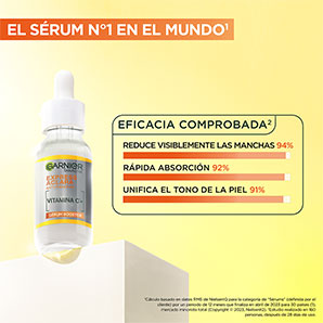 Pack Garnier sérum booster anti manchas + sérum noche + Super UV