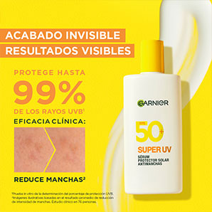 Pack Garnier sérum booster anti manchas + sérum noche + Super UV