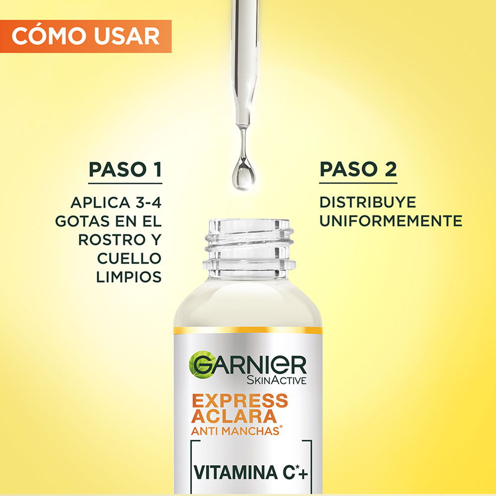Pack Garnier Vitamina C Crema Hidratante Toque Seco + Sérum Booster Antimanchas