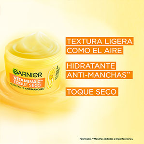 Pack Garnier Vitamina C Crema Hidratante Toque Seco + Sérum Booster Antimanchas