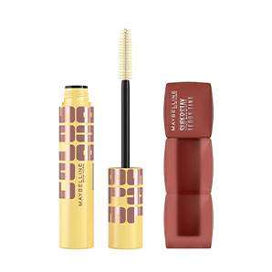 Pack Maybelline Colossal Bubble Waterproof Volumizing Very Black + Super Stay Teddy Tint 115 Coffee Date