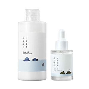 Pack Hidratación Round Lab 1025 Dokdo Lotion + 1025 Dokdo Ampoule